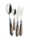 Bugatti Σετ Μαχαιροπίρουνα Ανοξείδωτα Καφέ 24τμχ