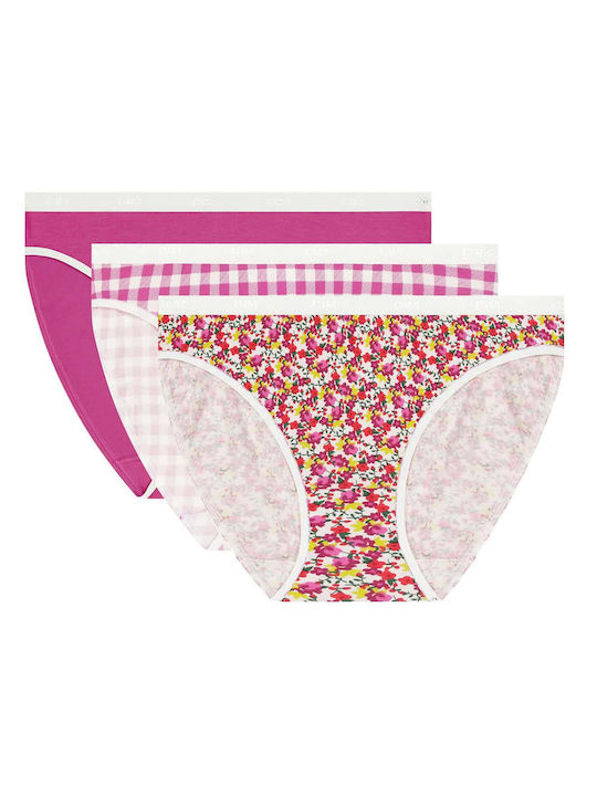 Dim Les Pockets Γυναικεία Slip 3Pack Ροζ