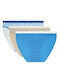Les Pockets Βαμβακερά Γυναικεία Slip 3Pack Μπλε