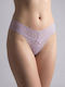 Women's String with Lace Lilac 007752-Lilac