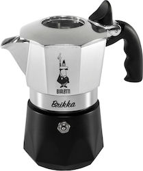 Bialetti Μπρίκι Espresso Inox Μαύρο