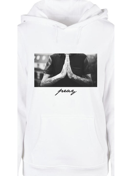 Ladies Women's Sweatshirt with Hood White