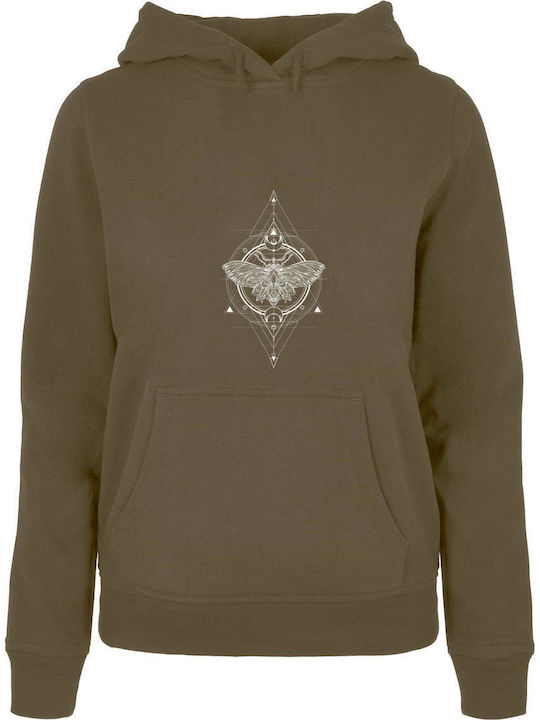 Women's Sweatshirt With Hood Olive