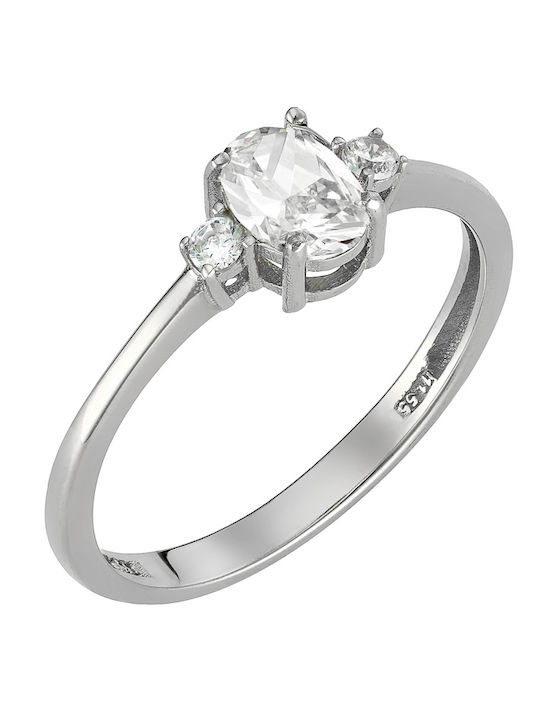 Ioannis Kosmima Women's Ring with Zircon in 14K White Gold