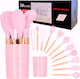 Hard-er Cooking Utensil Set Made Of Silicone With Stand 12 Pieces Pink