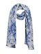 Ble Resort Collection Damen Seidenschal Blau