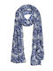 Ble Resort Collection Damen Seidenschal Blau