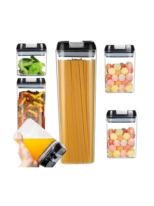 Set Cutii De Prânz Din Plastic Transparente 5 Bucăți