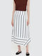 Ψηλόμεση Midi Φούστα Grimaud White