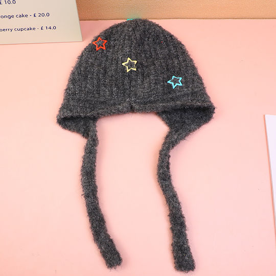 Unisex Beanie Knitted Hat in Black Color