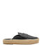Flat Mules In Black Colour