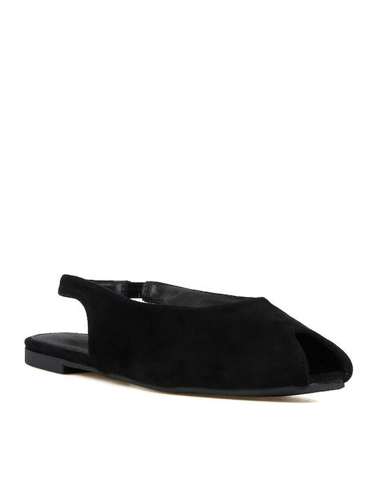 Silia D Suede Women's Ballerina Shoes With Stra...