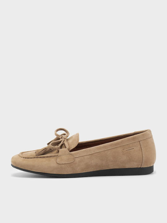 Hillary Mocasini Dama Boat Shoes din Piele în Culoare Bej