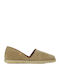 Leather Women's Espadrilles in Gray Color