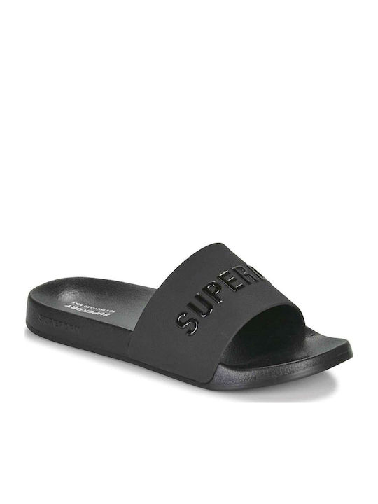 Superdry Premium Metallic Pool Slides σε Μαύρο ...