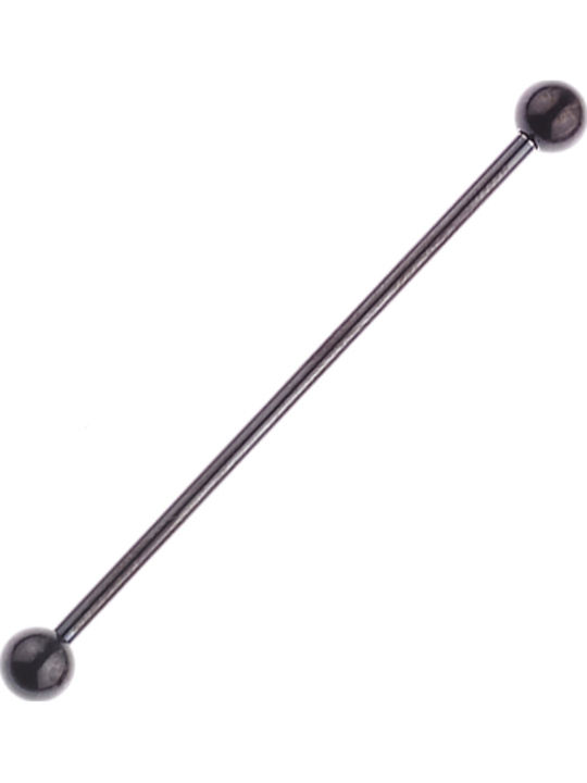 Steel Barbell Earring 5mm Silver