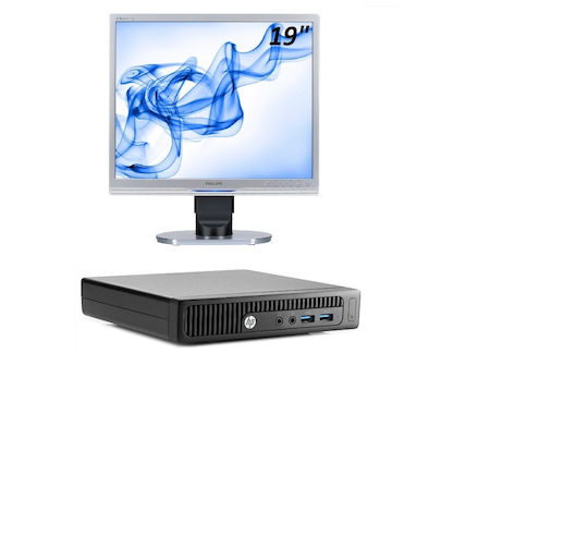 HP 260 G1 DM + 19" Monitor Refurbished Grade A (Core i3-4030U/4GB/120GB SSD/W11 Pro)