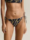 Bikini Slip with Laces Dark Blue
