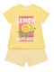 Minerva Kids Summer Pajama Yellow Lemons & Plaid