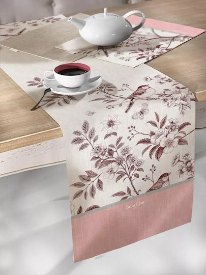 Saint Clair Ράνερ Αλέκιαστο Pink 40x160εκ.