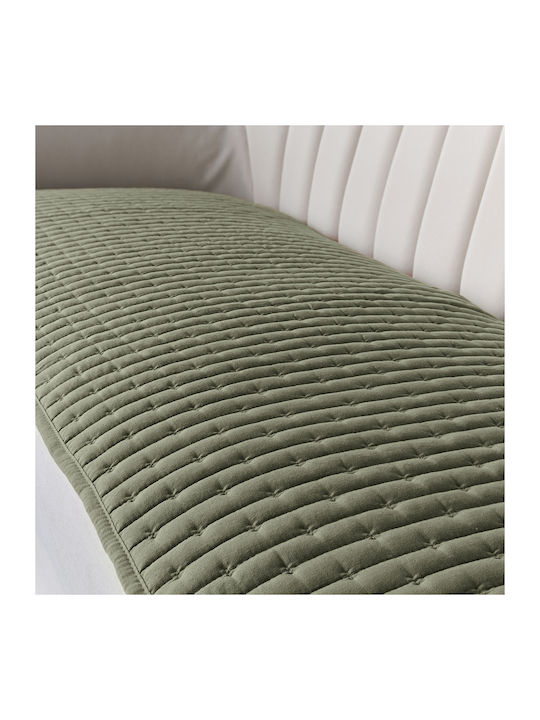 Kentia Mason Armchair Throw 2 Sides 75x160cm Green