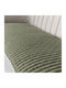 Kentia Mason Armchair Throw 2 Sides 75x160cm Green