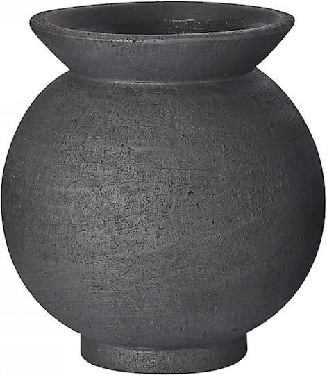 Zaros Ceramic Vase Black
