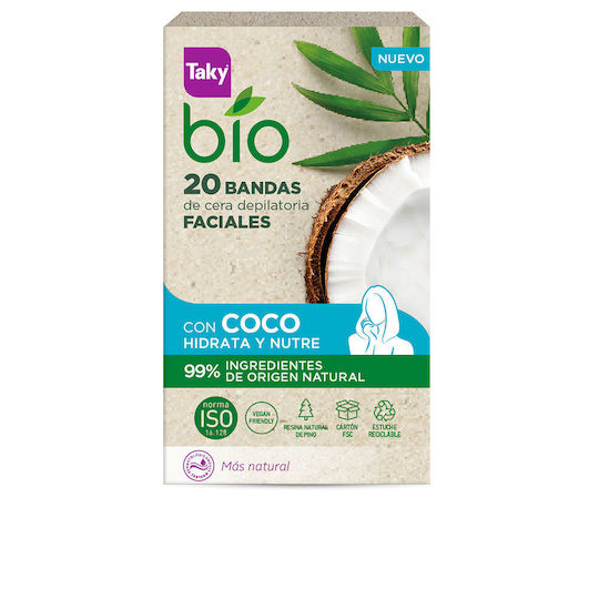 Taky Hair Removal Wax Strips For Face 20 Pieces