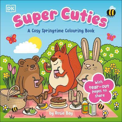 Super Cuties Ein Gemütliches Frühlingsmalbuch 30 Süße Blühende Illustrationen Für Alle Altersgruppen Rosie Bay Dk Kinder