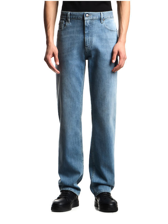 Emporio Armani Ανδρικό Παντελόνι Τζιν Ελαστικό Regular Fit Straight Μπλε