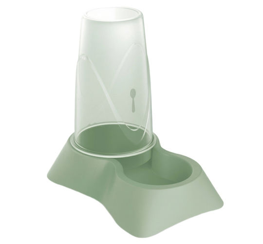 Madpet Automatic Plastic Food & Water Bowl for Dog & Cat 650ml in Green Color