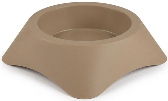 Madpet Plastic Food & Water Bowl for Dog & Cat 500ml in Brown Color