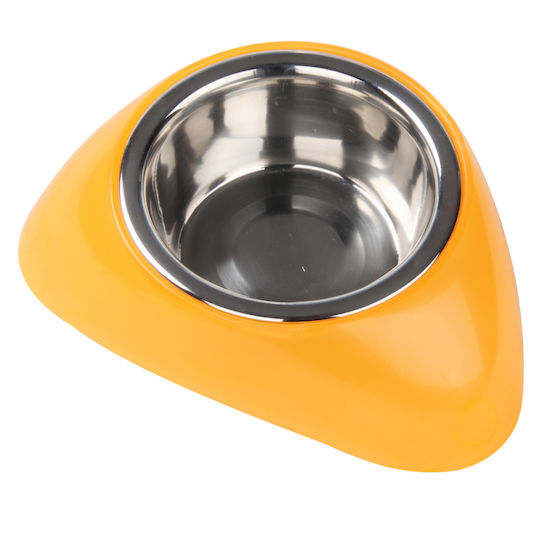 Pawise Rostfreier Stahl Futter-Schale für Hund & Katze mit Gestell 350ml in Silber Farbe