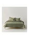 Kentia Mason Set Coverlets Single Microfiber Olive Green 160x240cm 2 Pieces