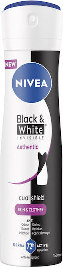 Nivea Αποσμητικό Σώματος Σπρέυ Black & White Authentic 150ml