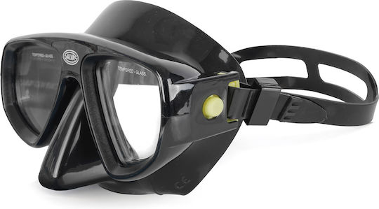 Salvas Diving Mask Silicone Black