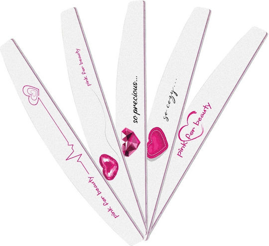 Set 5 Nail Files 100/180 Sensopro Milano Lovely Nails