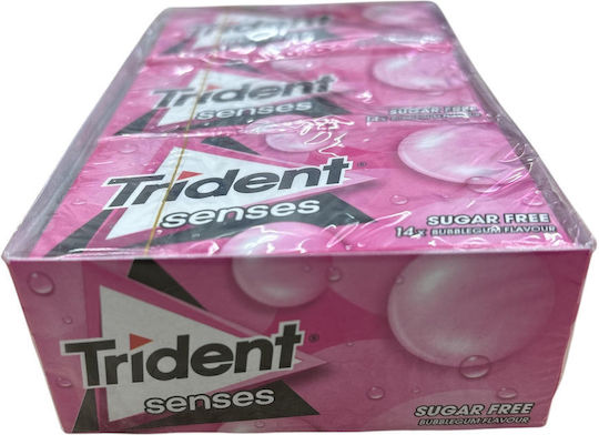 Trident Chewing Gum with Bubblegum Flavour Chewing Gum 12pcs 27g