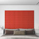 vidaXL Wall Headboard 12 Pieces Red 30x15cm Art...