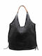 Damen Schultertasche Schwarz