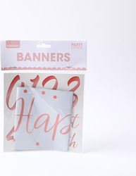 Party Series Rose Gold Banners-1τεμάχιο