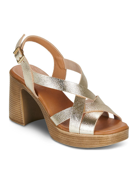 Oh My Sandals Gold Damen Sandalen