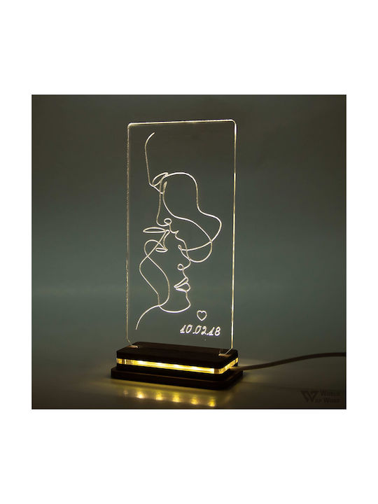World of Wood Decorative Table Lamp Abstract Ki...
