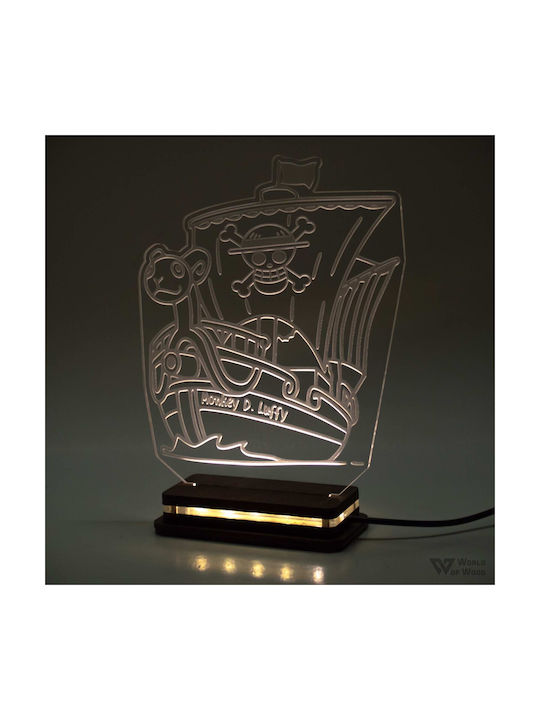 World of Wood Decorative Table Lamp One Piece P...