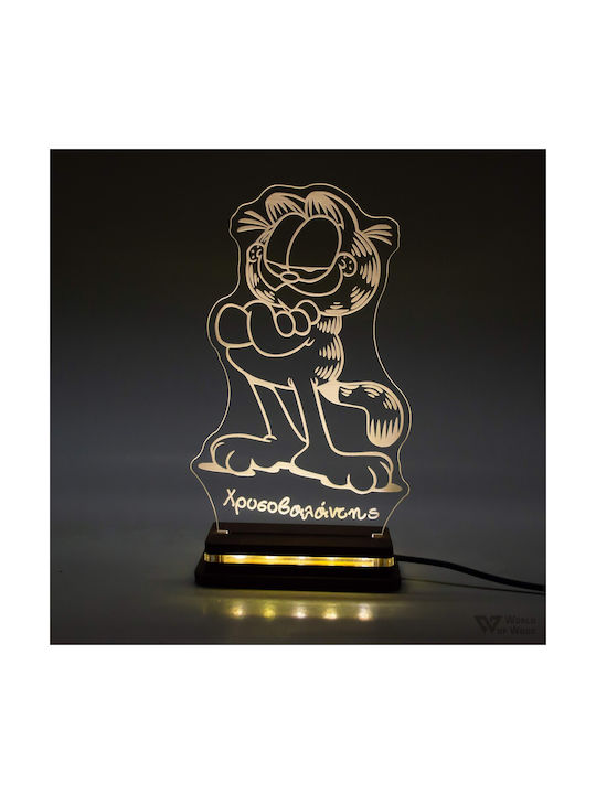 World of Wood Decorative Table Lamp Garfield LE...