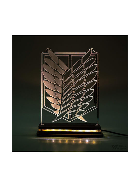 World of Wood Decorative Table Lamp Attack On T...