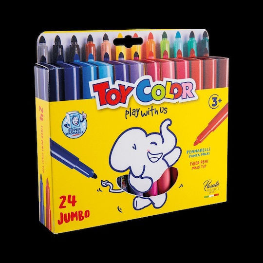 Toy Color Маркери за рисуване Дебели Комплект 12 цвята