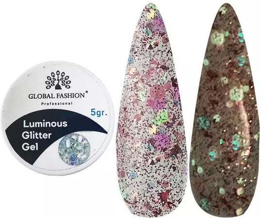 Global Fashion Gel Glitter Pentru Unghii 5gr