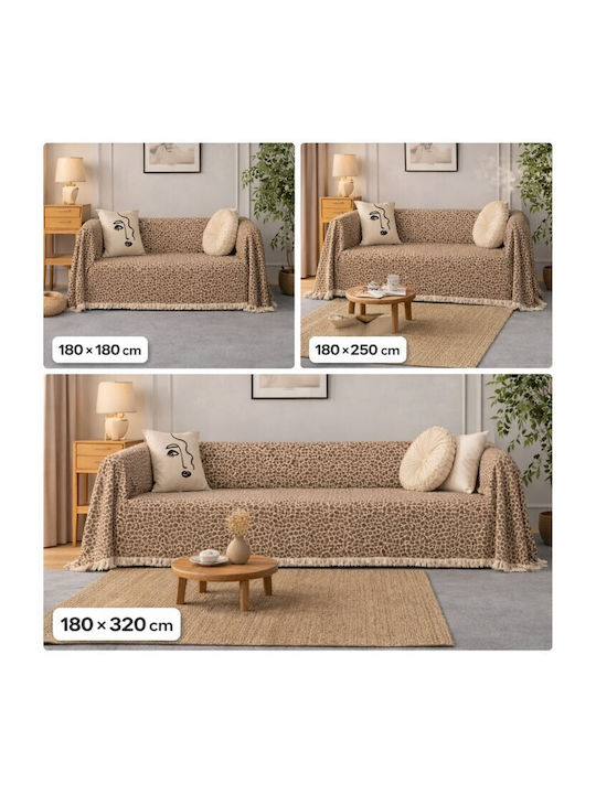 ForHome Überwürfe Set 3 Stück Braun