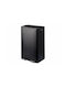 Excellent Houseware Metallic Waste Bin with Pedal Black 30lt
